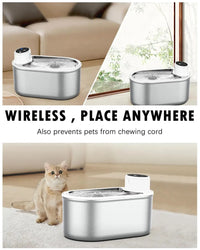 HKM-086355 Stainless Steel Automatic Water Dispenser for Dogs and Cats
