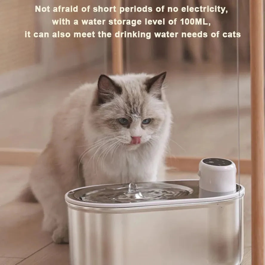 HKM-086355 Stainless Steel Automatic Water Dispenser for Dogs and Cats