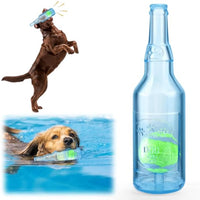 HKM-0865981 Indestructible Water Bottle Dog Toy with Squeaker for Interactive Chewing and Teething Relief