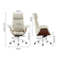 HKM-086611 Modern High Back Leather Executive Swivel Chair for Meeting Rooms and Offices