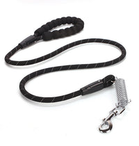 HKM-0868285 Reflective EVA Foam Handle Dog Leash - Strong Durable Nylon Round Rope for Safe Outdoor Use
