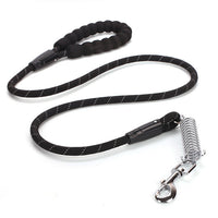 HKM-0868285 Reflective EVA Foam Handle Dog Leash - Strong Durable Nylon Round Rope for Safe Outdoor Use