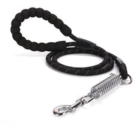 HKM-0868285 Reflective EVA Foam Handle Dog Leash - Strong Durable Nylon Round Rope for Safe Outdoor Use