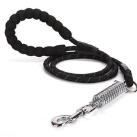 HKM-0868285 Reflective EVA Foam Handle Dog Leash - Strong Durable Nylon Round Rope for Safe Outdoor Use