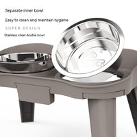 HKM-0868669 Cervical Support Leak-Proof Double Bowl for Cats and Dogs - Available in Multiple Sizes