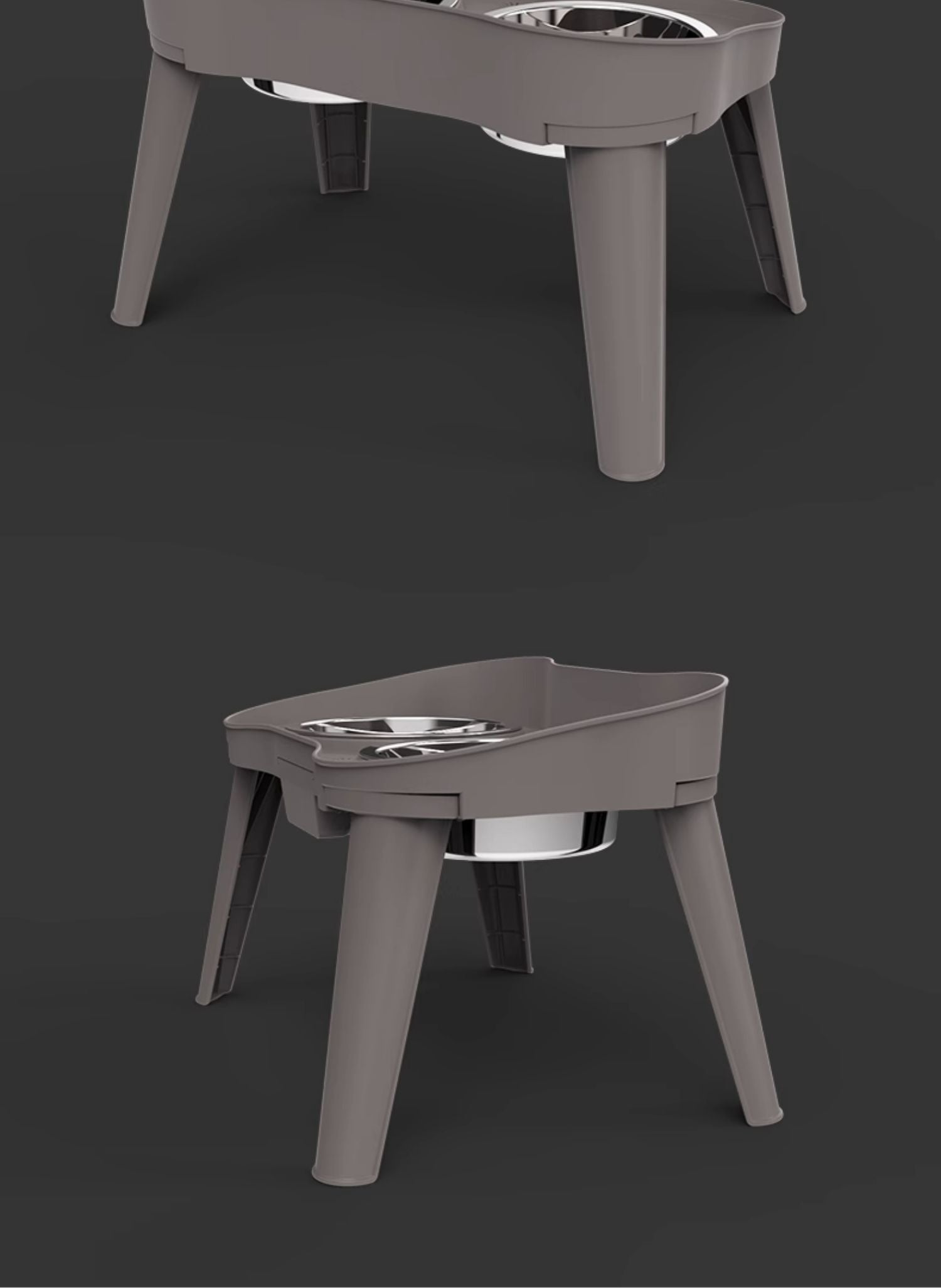 HKM-0868669 Cervical Support Leak-Proof Double Bowl for Cats and Dogs - Available in Multiple Sizes