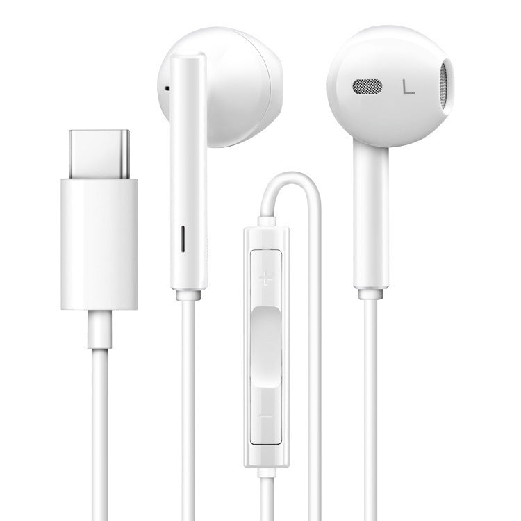 HKM-086931 USB Type-C In-Ear Headphones with Microphone and Volume Control for Huawei and Xiaomi Smartphones