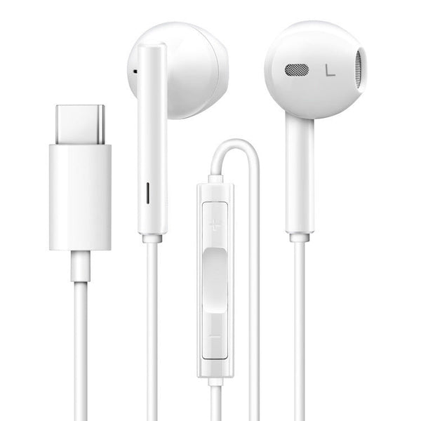 HKM-086931 USB Type-C In-Ear Headphones with Microphone and Volume Control for Huawei and Xiaomi Smartphones