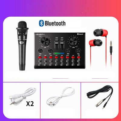 HKM-086931 Universal Computer Microphone with V8S Sound Card and Handheld Options
