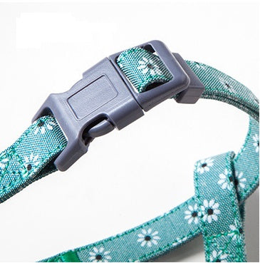 HKM-0869949 Durable Nylon Cat Leash with Adjustable Neck and Chest Fit