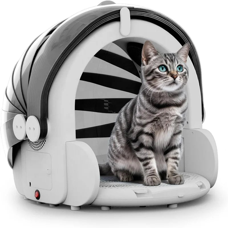 HKM-086995 Pet Drying Cabin for Dogs and Cats - Foldable 360-Degree Hair Blowing Dryer Machine