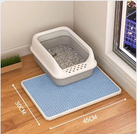 HKM-0870333 Double Layer Cat Litter Mat with Anti-Tracking Design in Multiple Colors