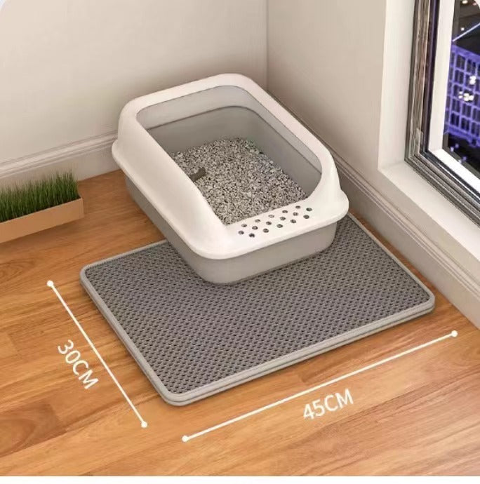 HKM-0870333 Double Layer Cat Litter Mat with Anti-Tracking Design in Multiple Colors