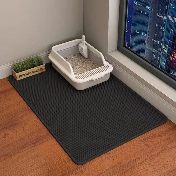HKM-0870333 Double Layer Cat Litter Mat with Anti-Tracking Design in Multiple Colors