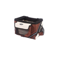 HKM-0870717 Pet Bicycle Carrier Bag for Small Dogs and Cats - Removable Front Basket with Safety Hook, Reflective Strips, and Mesh Pockets