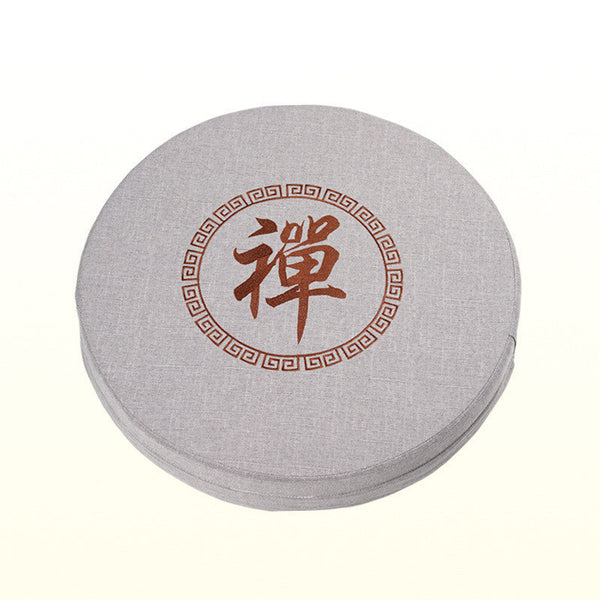 HKM-087123 Japanese Round Meditation Cushion and Tatami Mat - Available in Multiple Sizes and Colors