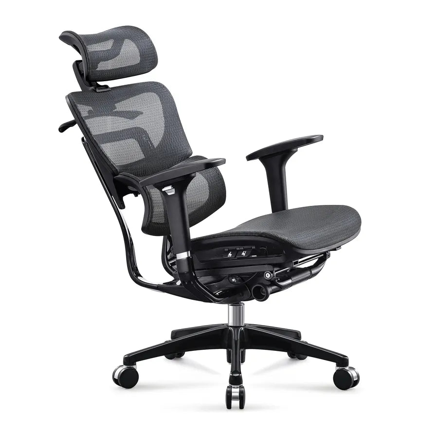HKM-087187 Ergonomic Full Mesh High Back Executive Office Chair with 3D Armrests and Swivel Function