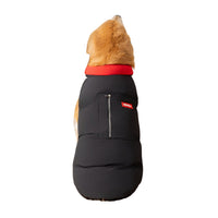 HKM-0873021 Warm Cotton-Padded Vest for Large Dogs with Pocket and Zipper Closure