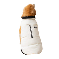 HKM-0873021 Warm Cotton-Padded Vest for Large Dogs with Pocket and Zipper Closure
