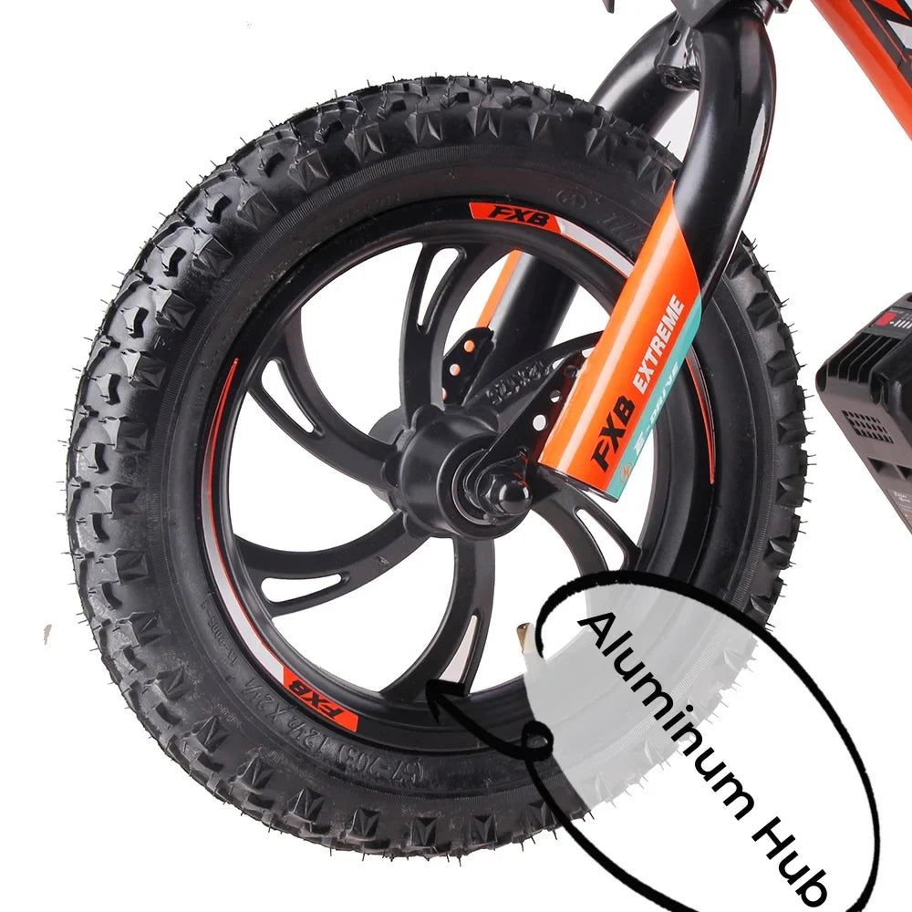 HKM-087315 Electric Kids Balance Bike 250W 12-Inch Off-Road Fat Tire E-Bike for Children