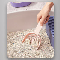 HKM-0875837 Self-Cleaning Cat Litter Shovel - Durable Lightweight ABS Scoop for All Cat Breeds
