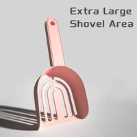 HKM-0875837 Self-Cleaning Cat Litter Shovel - Durable Lightweight ABS Scoop for All Cat Breeds