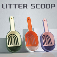 HKM-0875837 Self-Cleaning Cat Litter Shovel - Durable Lightweight ABS Scoop for All Cat Breeds