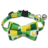 HKM-0876221 Plaid Bow Cat Collar for All Seasons ¨C Stylish and Comfortable Options