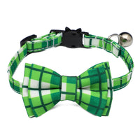 HKM-0876221 Plaid Bow Cat Collar for All Seasons ¨C Stylish and Comfortable Options