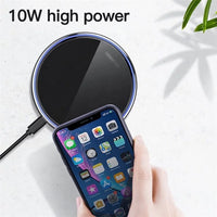 HKM-087763 15W Qi Wireless Charger for iPhone 12, 11 Pro, Xs Max, Mini, X, Xr, 8, Samsung, & Xiaomi - Fast Induction Charging Pad