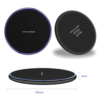 HKM-087763 15W Qi Wireless Charger for iPhone 12, 11 Pro, Xs Max, Mini, X, Xr, 8, Samsung, & Xiaomi - Fast Induction Charging Pad