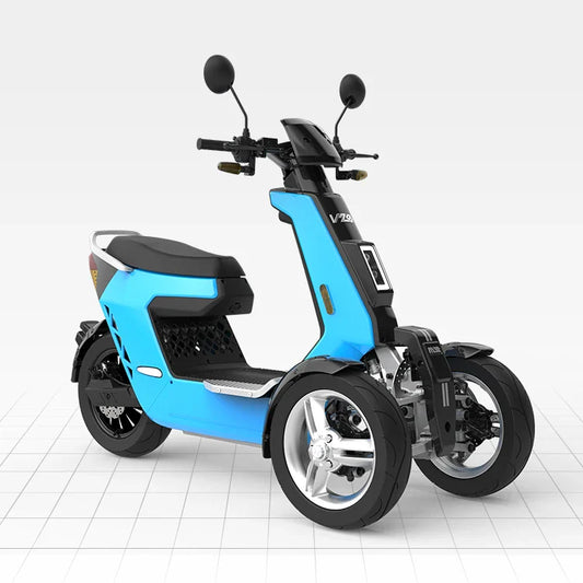 HKM-087763 V28 Electric 3-Wheel Car 72V 2000W with Front and Rear Disc Brakes, Max Speed 45 km/h, 2-Passenger Capacity
