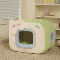 HKM-0878269 Cozy Polyester Sponge Cat Nest for Comfort and Warmth