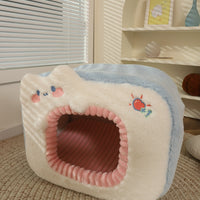 HKM-0878269 Cozy Polyester Sponge Cat Nest for Comfort and Warmth