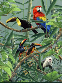 HKM-087891 Custom Hand-Painted Digital Oil Painting on Linen - Modern Character Art