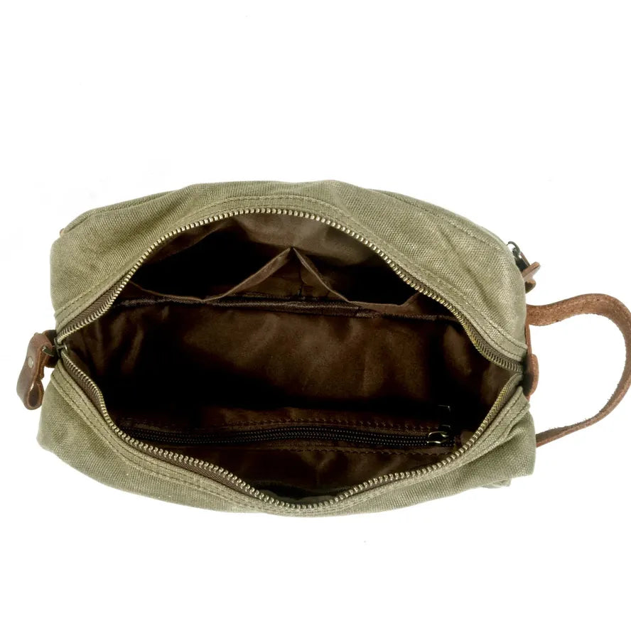 HKM-087955 Unisex Portable Canvas Travel Toiletry and Cosmetic Storage Bag
