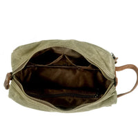 HKM-087955 Unisex Portable Canvas Travel Toiletry and Cosmetic Storage Bag