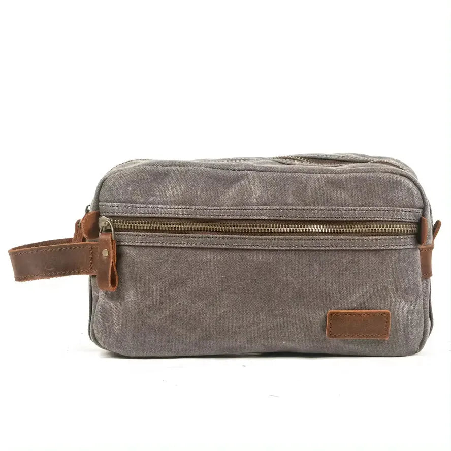 HKM-087955 Unisex Portable Canvas Travel Toiletry and Cosmetic Storage Bag