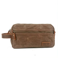 HKM-087955 Unisex Portable Canvas Travel Toiletry and Cosmetic Storage Bag