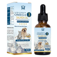 HKM-0880061 Salmon Oil for Pets - 30ml or 60ml Bottle for Coat and Joint Health