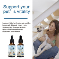 HKM-0880061 Salmon Oil for Pets - 30ml or 60ml Bottle for Coat and Joint Health