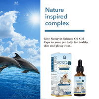 HKM-0880061 Salmon Oil for Pets - 30ml or 60ml Bottle for Coat and Joint Health
