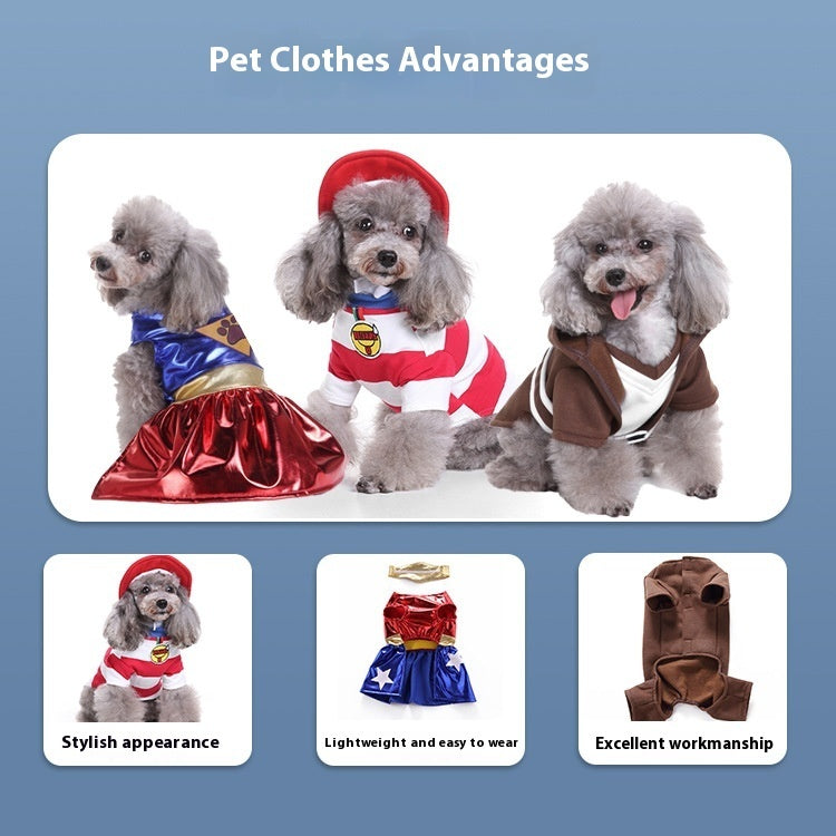 HKM-0880573 Festive Holiday Pet Costumes for Cats and Dogs - Various Styles Available