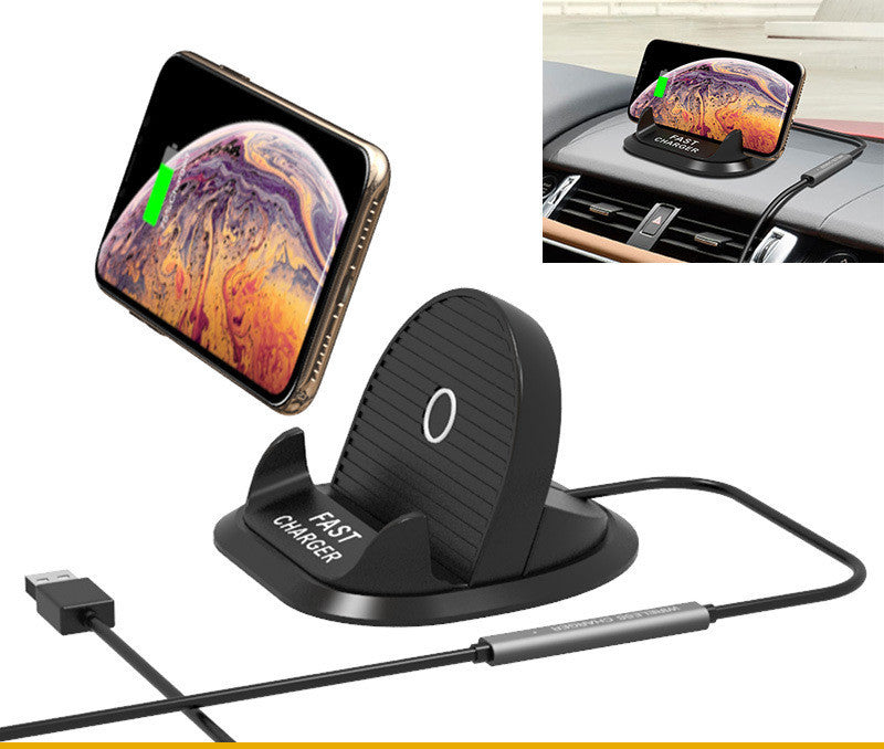HKM-088083 Wireless Qi Car Charger for iPhone 12 Pro Max and Samsung, 10W Fast Charging