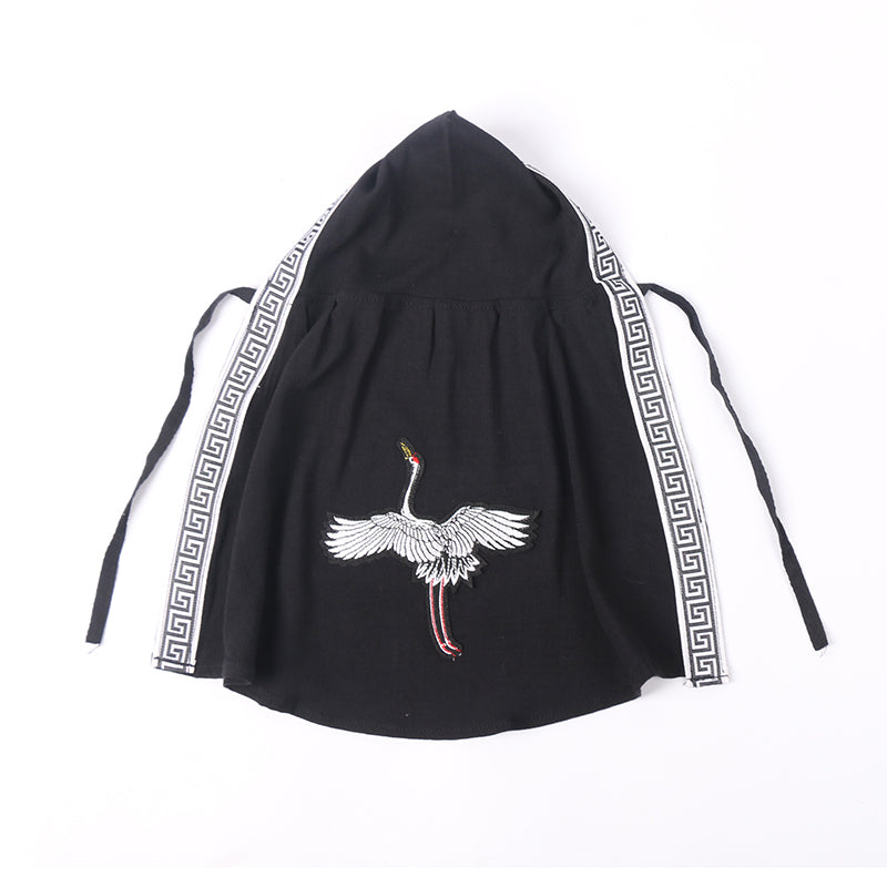 HKM-0882365 Casual Cotton Dragon Robe for Small Dogs - Anti-Hair Pet Apparel in White