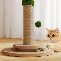 HKM-0884797 Durable Vertical Cat Climbing Frame with Hemp Rope and Simple Design