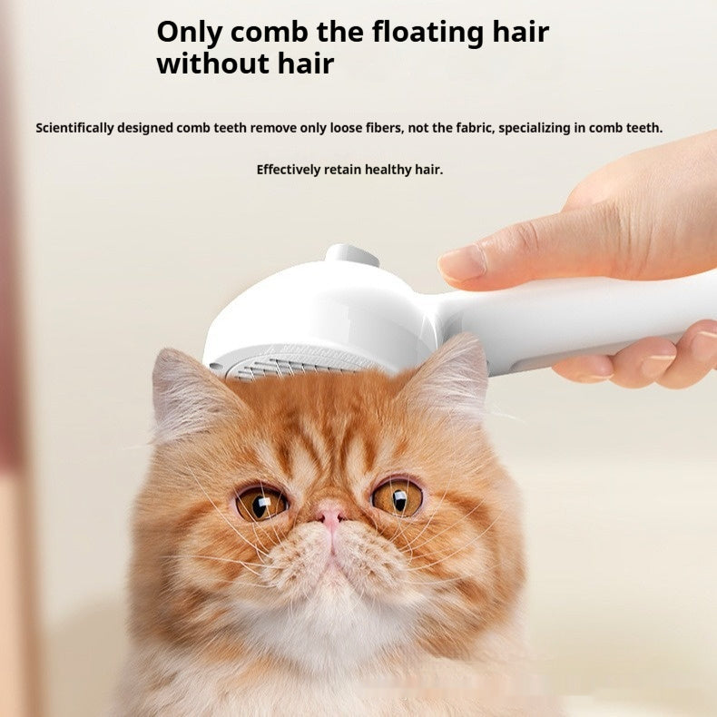 HKM-0885565 Needle Spray Detangling Comb for Pets - Stainless Steel Grooming Tool with Plastic Handle