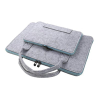 HKM-088595 Customizable Wool Felt Laptop Bag for 14-15.6 Inch Laptops - Multi-Color Options Available