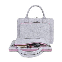 HKM-088595 Customizable Wool Felt Laptop Bag for 14-15.6 Inch Laptops - Multi-Color Options Available