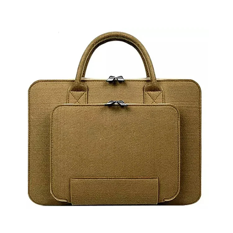 HKM-088595 Customizable Wool Felt Laptop Bag for 14-15.6 Inch Laptops - Multi-Color Options Available